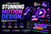 make animated promos with motion graphics