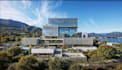renovate modern building mockup design, external property cgi, internal render