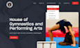 design squarespace acrobatic diving pool website gymnastics club swim website