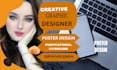 do graphic design, flyers, logo editing, and CV design
