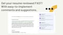 do a quick, professional review of your resume giving feedback