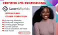 set up your learnworlds course with learnworld course curriculum design, upload