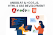 create dynamic web app using angular, postgres, nodejs and spring boot
