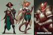 draw anime and game style characters art