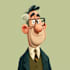 design a 2d cartoon character