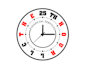 do modern professional custom clock logo design