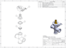 do 3d model and 2d technical drawing of part with solidworks