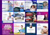 design social media posts for healthcare, tax, real estate flyers