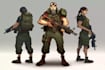 draw 2d game art military character design