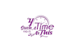 do modern wonderful timer, watch, clock logo design