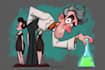 design a 2d cartoon character