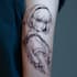 tattoo illustration anime style in lines