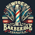 create a vintage barber pole logo with custom t shirt design