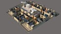 redraw 2d floor plan for real estate agent
