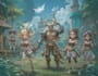 draw anime and game style characters art