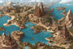 draw fantasy map illustration isometric map