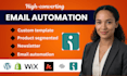 setup mailchimp email newsletter, campaign, email automation list segment stmp