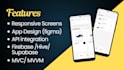 develop a professional flutter mobile app for android and ios