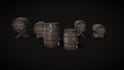 create stylized or realistic 3d models such as props or modular sets