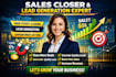 salesperson sales agent sales representative sales closer and leads generation
