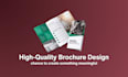 design business trifold, bifold brochure