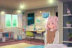 draw vtuber visual novel background, wallpaper and vtuber