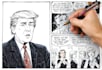 draw political cartoon and comic strip