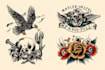 create any design in flash traditional tattoo style