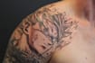 custom an abstract black tattoo design