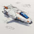 draw high quality spaceship concept