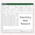 do accurate data entry in excel or google sheets