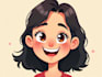 draw cartoon vector portrait with your face