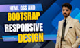 convert figma to html, psd to html css bootstrap responsive website