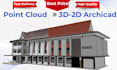 convert point cloud data into  3d archicad bim