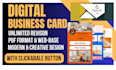 create design you modern clickable digital business card printable visiting card