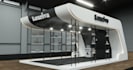 visualize 3d exhibition stand, trade booth, retail display, luxury items render