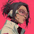 draw retro cyberpunk anime illustration