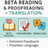 be honest and helpful feedback beta reader