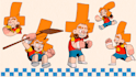 create 2d character animations