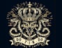 do high quality vintage tattoo crown snake logo