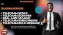telegram bulk message, telegram scrap, telegram subscribers