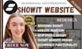 update showit website, design and redesign photography website and development