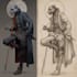 draw a fantasy character for dnd, pathfinder, etc