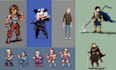 create pixel art sprites and animations with video game quality