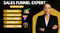 create click funnels systeme io landing page go high level funnel sales funnel
