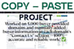 do data entry, web research and copy paste jobs for you