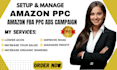 setup, manage and optimise amazon PPC campaigns amazon fba ppc ads campaign