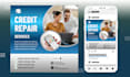 design credit repair flyer, instagram, facebook post