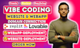 build, fix, connect domain to vibe coding ai website via replit, lovable website