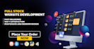build a full stack web using python backend and frontend UI